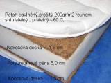 Kokosová matrace s PUR pěnou 140x70 oboustranná 