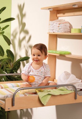 Závěsný přebalovací pult ROBA sklopný přírodní