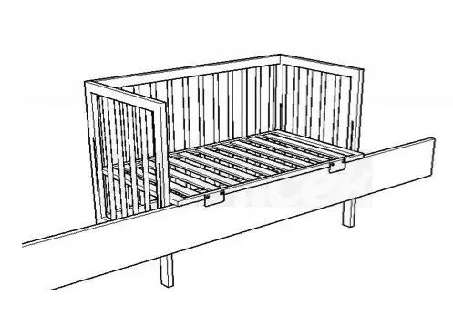 Přístavná postýlka Faktum bílá