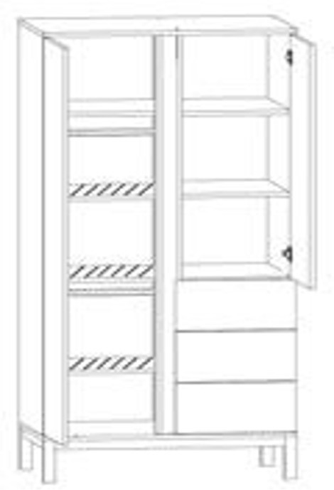 Dvoudílná šatní skříň Faktum Loop White & Oak