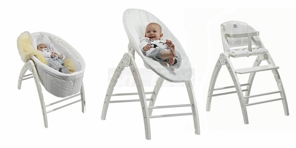 Sada 3v1 Baby Dan Angel lehátko + židlička + kolébka