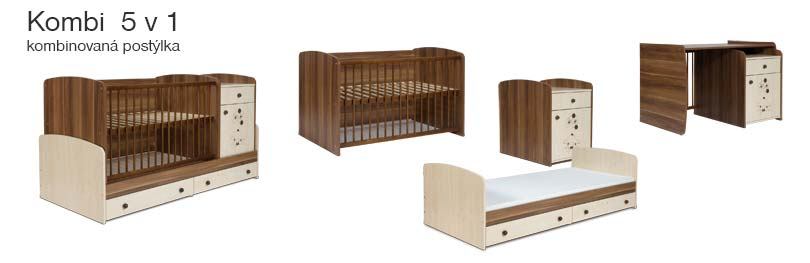 Dětská postýlka Faktum MAKAÓ KOMBI motiv Žirafa