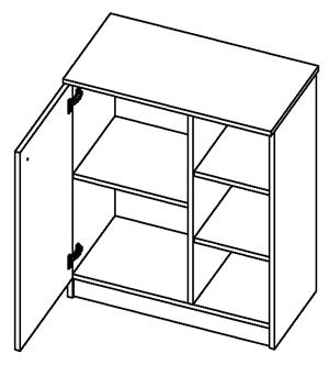 Kombinovaná komoda Faktum MAKAÓ motiv Žirafa