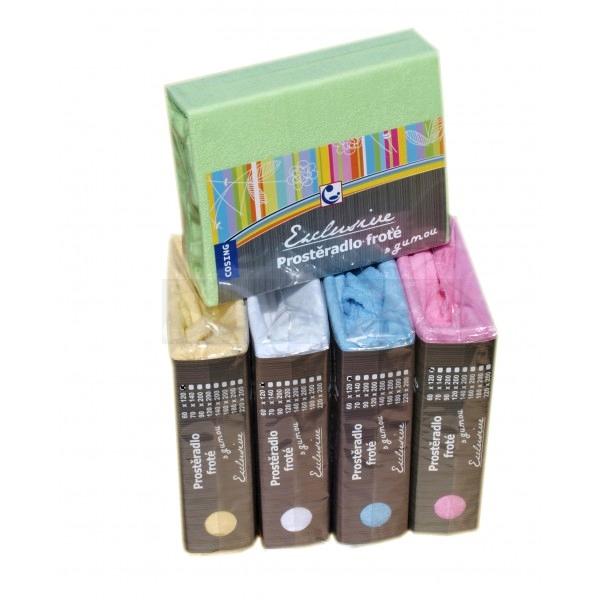 Prostěradlo Cosing froté 120 x 60 cm s gumou-žluté