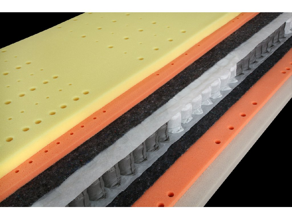 Matrace D.P.V. Premium Spring Visco 90×200×25 cm 