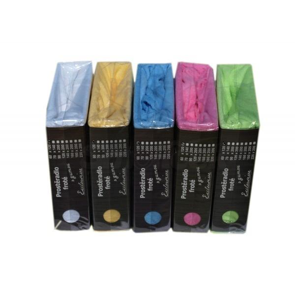 Prostěradlo Cosing froté 120 x 60 cm s gumou-žluté