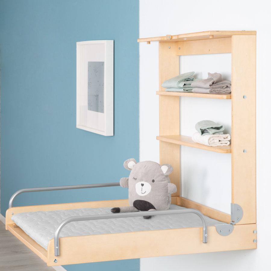 Závěsný přebalovací pult ROBA sklopný přírodní