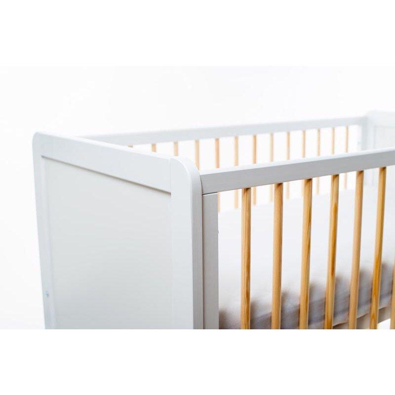 NANNA Postýlka Niko 120 x 60 cm Grey