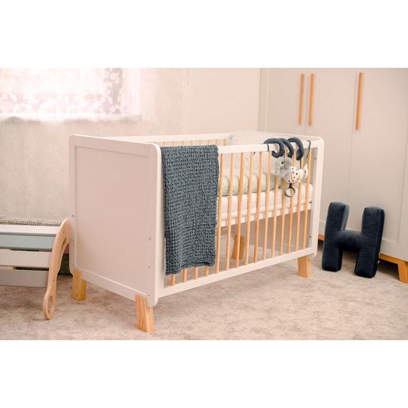 NANNA Postýlka Niko 120 x 60 cm Grey