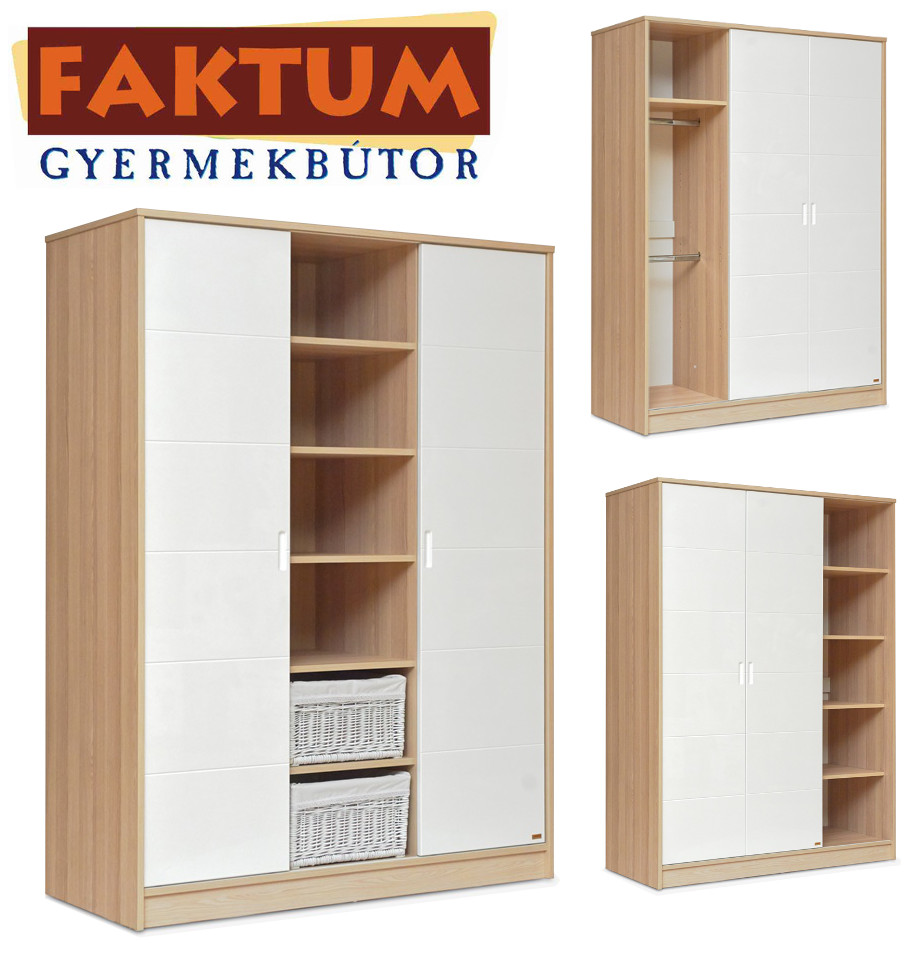 Třídílná šatní skříň Faktum ALDA Classic