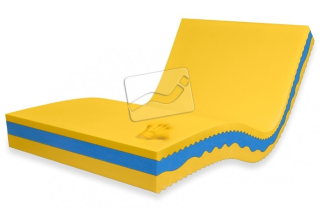 Zdravotní matrace VISCO KOMFORT DUO MEDIUM  90 x 200 cm, potah bamboo - vystavený kus