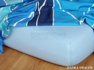 Prostěradlo Dadka jersey světle modré 70 x 120 cm