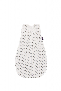  Letní spací pytel Träumeland Liebmich Tencel weiß mit grauen Sternen 60 cm