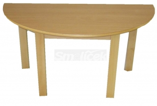 Dětský stůl půlkruh 120 x 60 cm – deska umacart buk – výška 40 cm