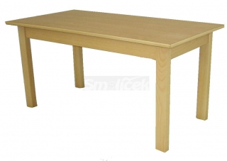 Dětský stůl obdélník 120 x 60 cm – deska laminace buk – výška 52 cm