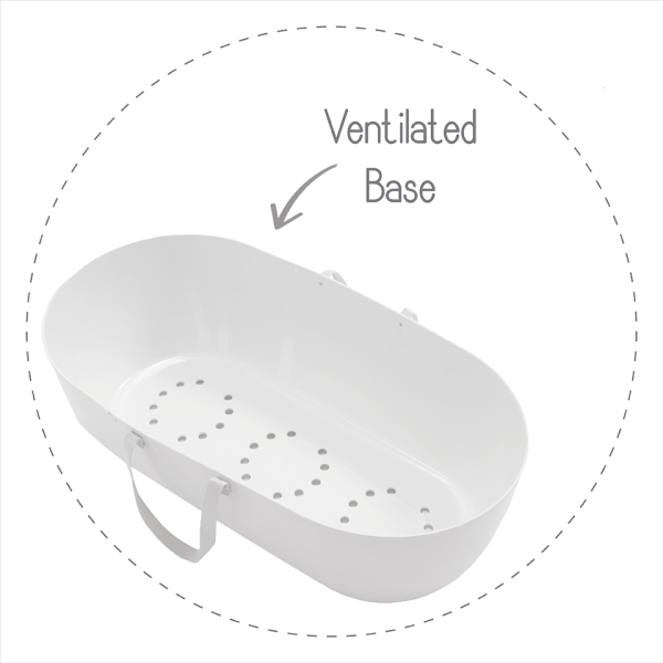 Mojžíšův koš SHNUGGLE bílý