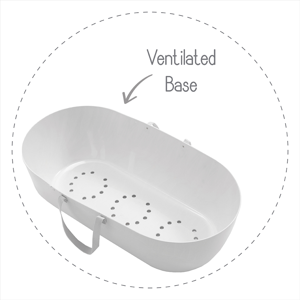 Mojžíšův koš SHNUGGLE šedý