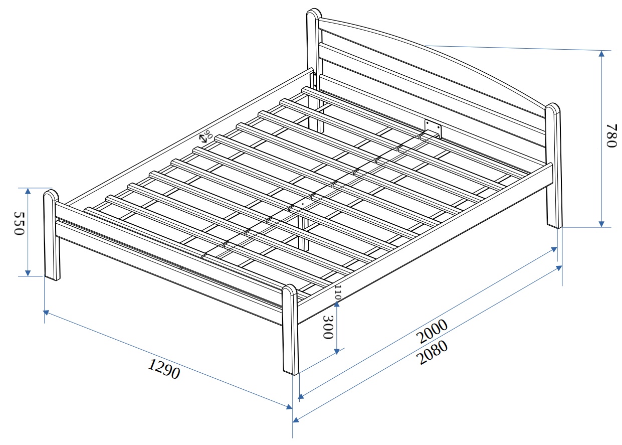 Postel Masterwood PINOKIO 120 - masiv buk přírodní