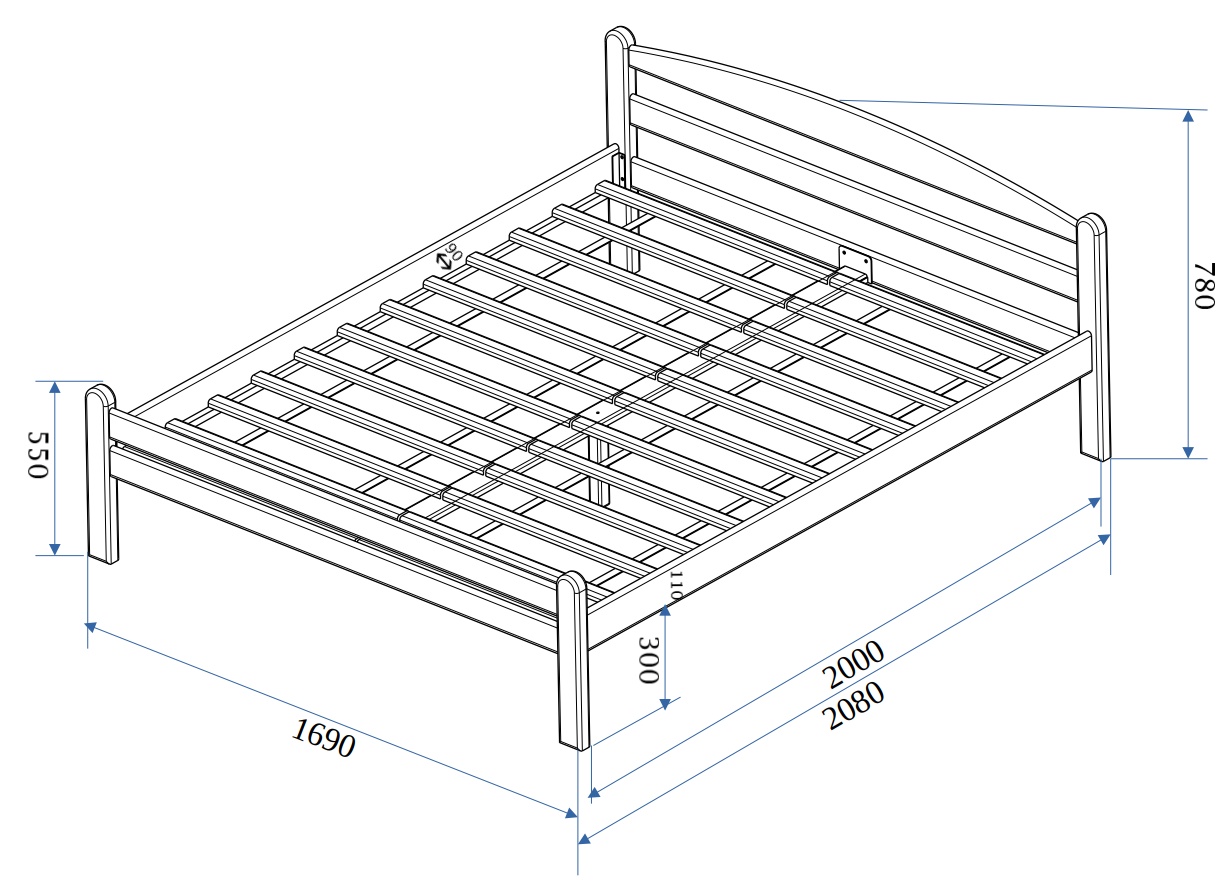 Postel Masterwood PINOKIO 160 - masiv buk přírodní