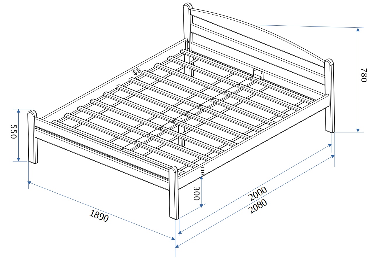 Postel Masterwood PINOKIO 180 - masiv buk přírodní