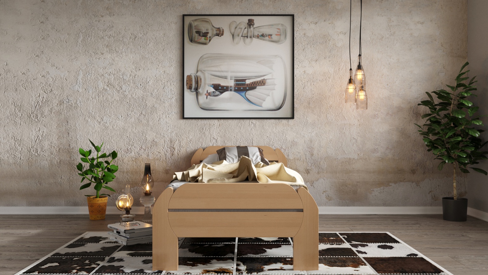 Postel Masterwood MONAKO 90 - masiv buk přírodní