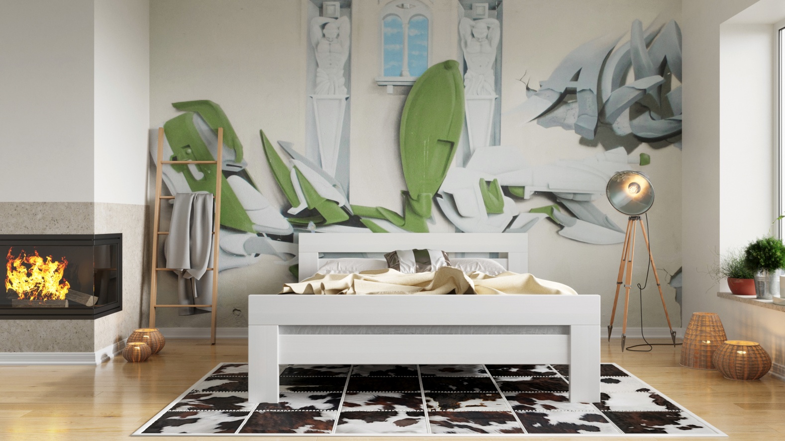 Postel Masterwood NEX 160 - masiv buk bílá