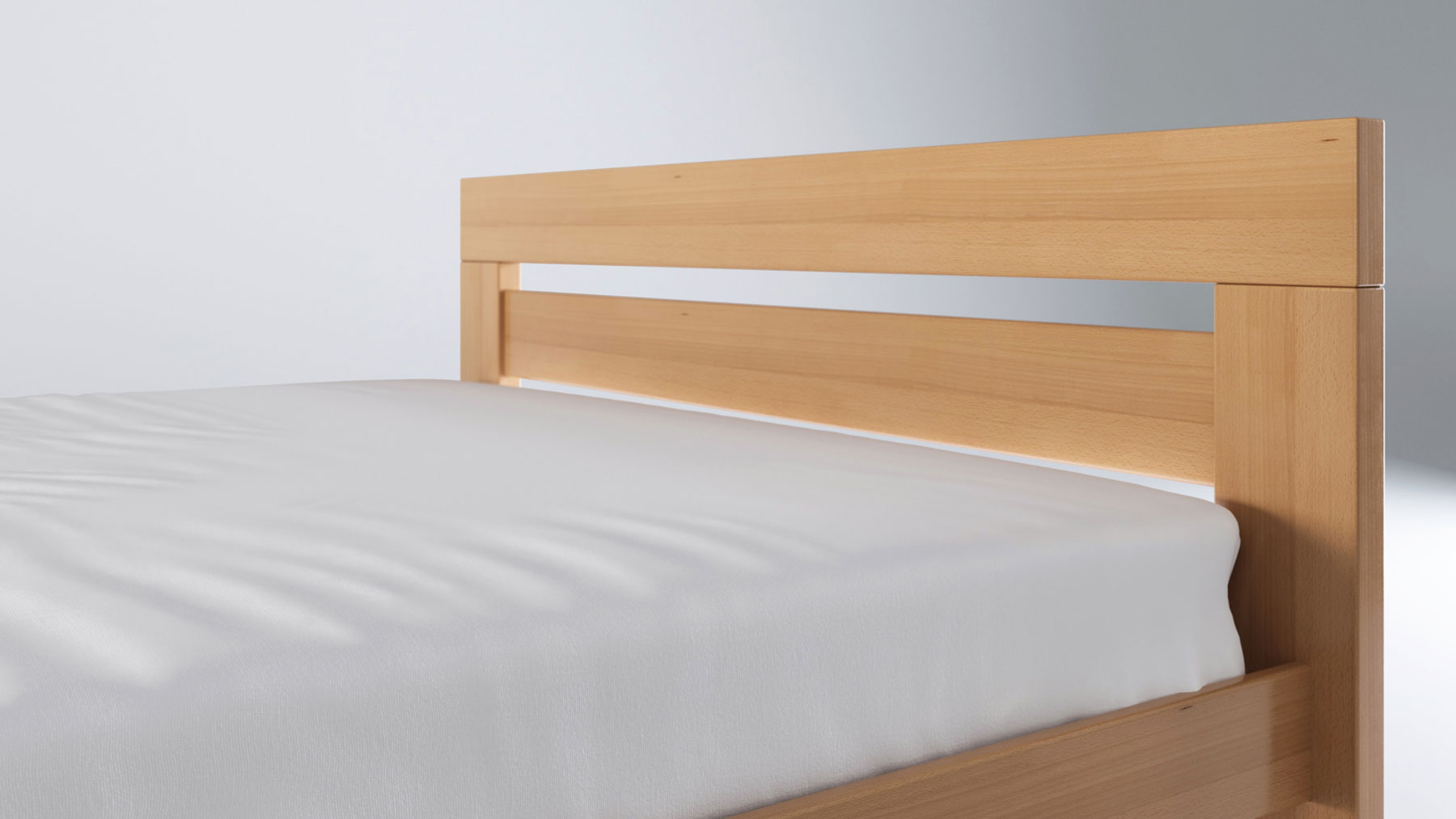 Postel Masterwood NEX 160 - masiv buk přírodní