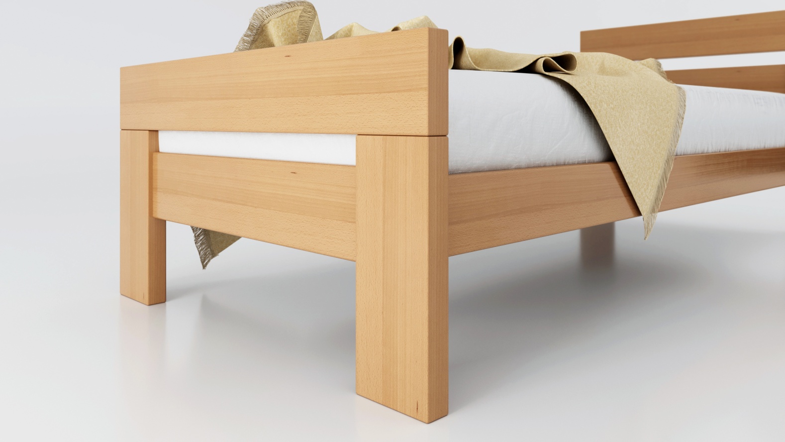 Postel Masterwood NEX 90 - masiv buk přírodní