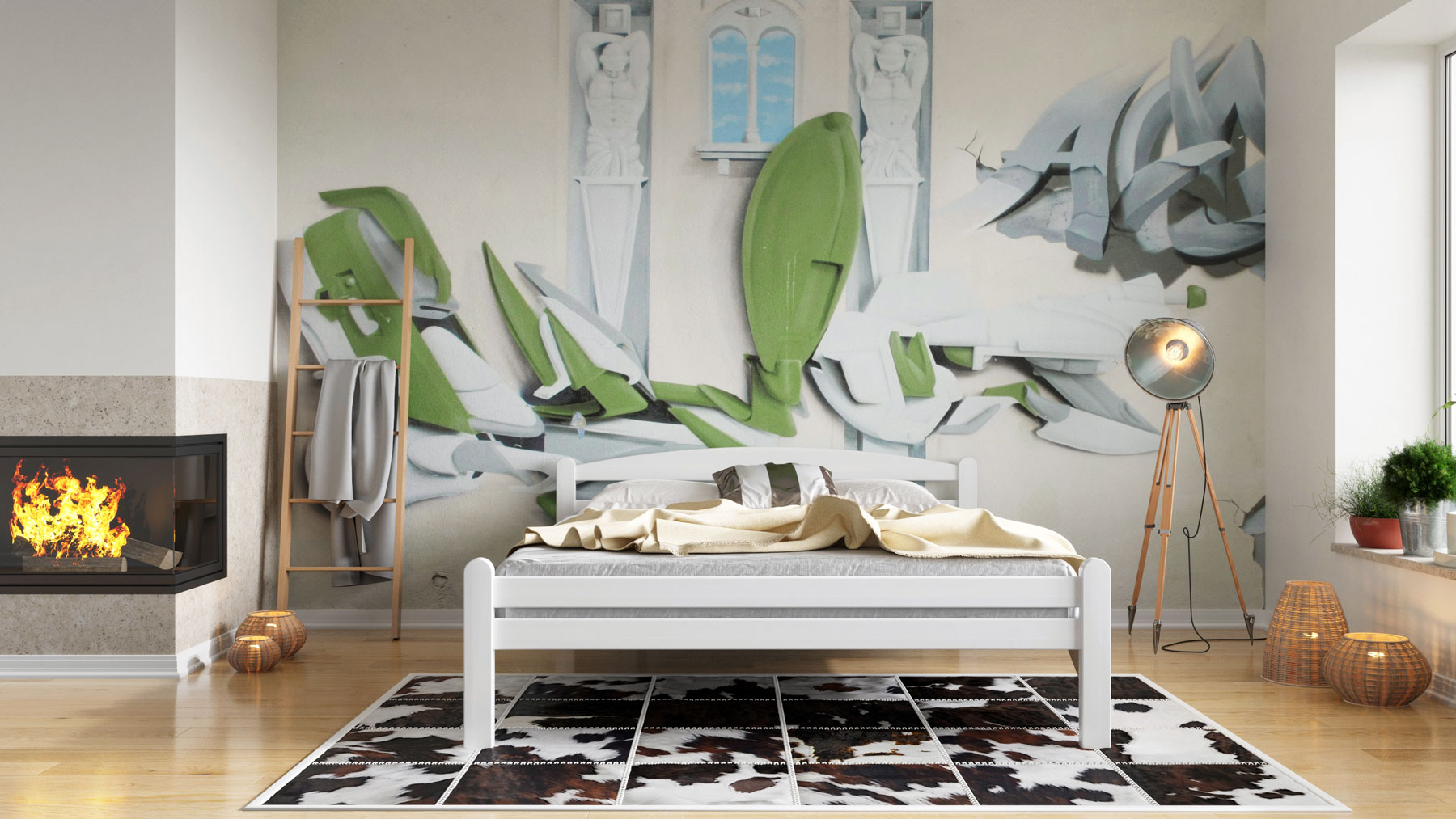 Postel Masterwood PINOKIO 140 - masiv buk bílá